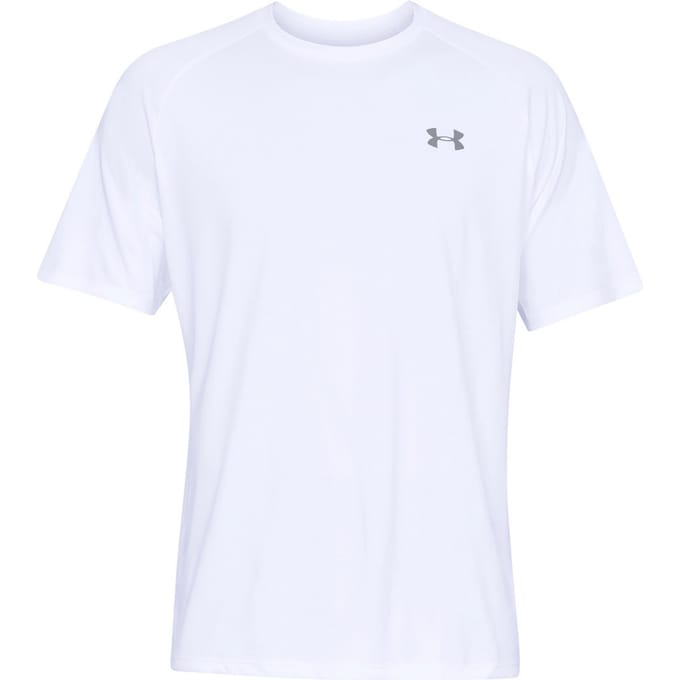 Under Armour Heren-Tech T-Shirt (Wit/Grijs)