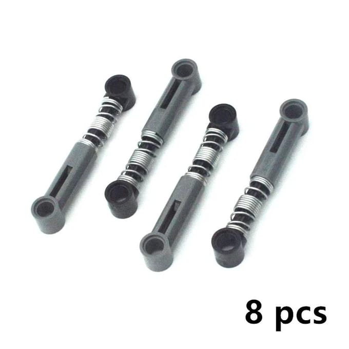 Technische MOC Componenten zacht hard Veer Bouwstenen Zelfborgende Stenen Schokdemper Bevestigingen 18404 76138 76537 gray