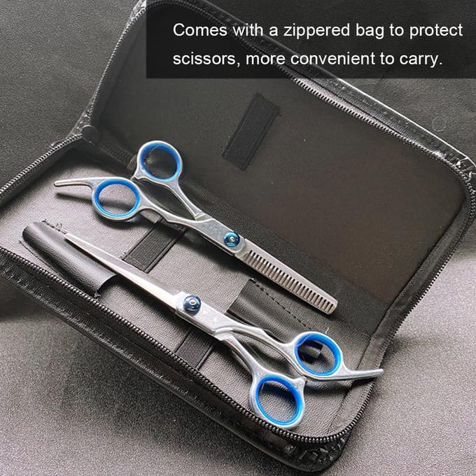 Haarknipschaar Set 12 STUKS Roestvrij Staal Kapschaar met Haarknipschaar Kit veelkleurig