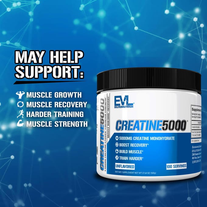 Creatine5000®, Zonder smaak, 500G (17.64oz)