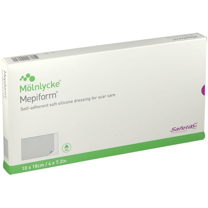 Mepiform Zelfklevend Verband Anti-Litteken 10cm x 18cm 5 Pleister