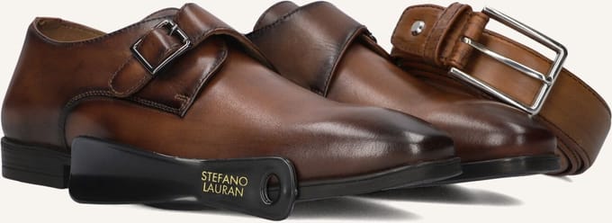 STEFANO LAURAN 84702 Nette schoenen - Business Schoenen - Heren - Cognac - Maat 42,5