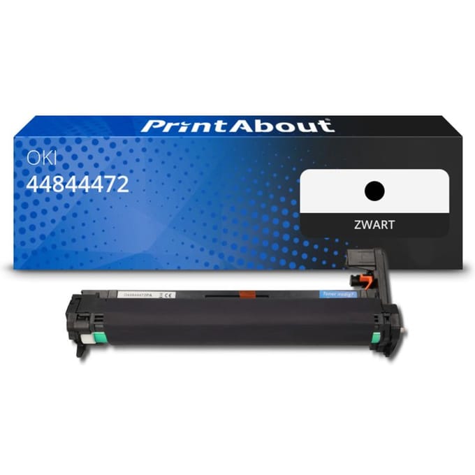 PrintAbout huismerk Drum 44844472 Zwart Geschikt voor OKI