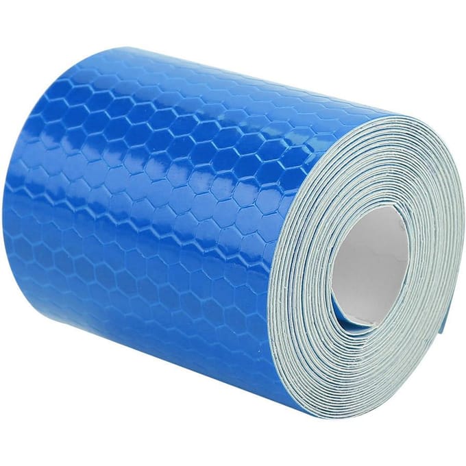 5cmx3m Veiligheidsplakband Reflecterende Tape Rol Sticker Voor Trailers Auto's Fietsen blauw