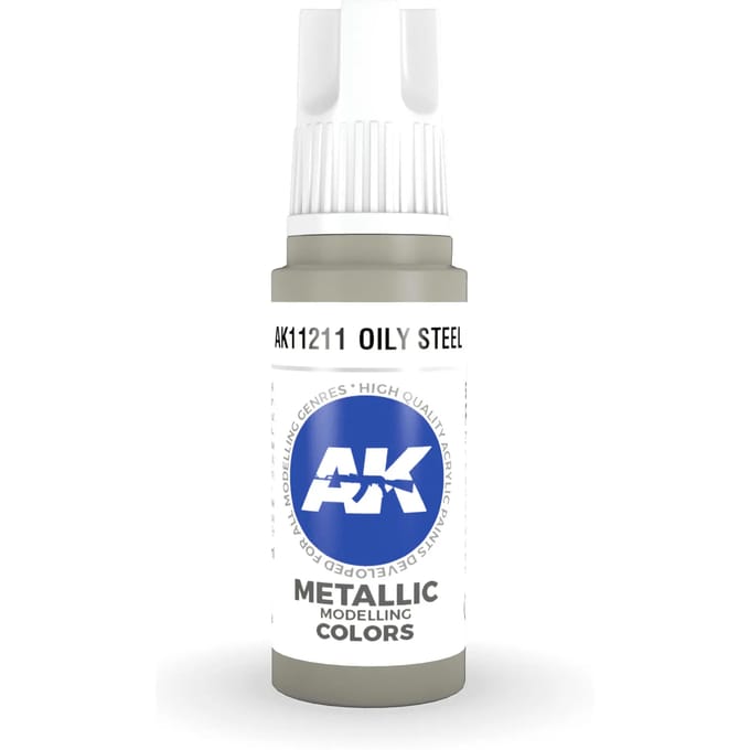 Oily Steel Acrylic Modelling Color - 17ml - AK-11211