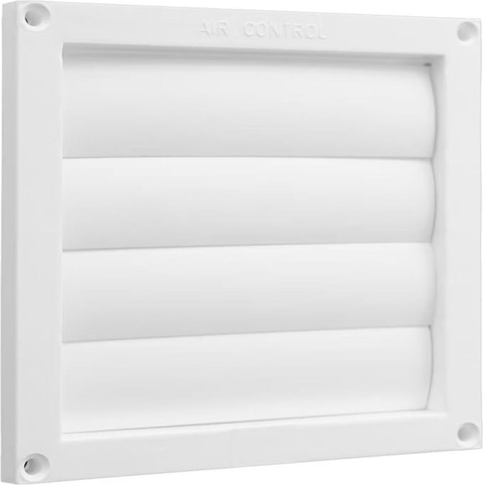 Luchtrooster - 165 x 165 mm - Wit