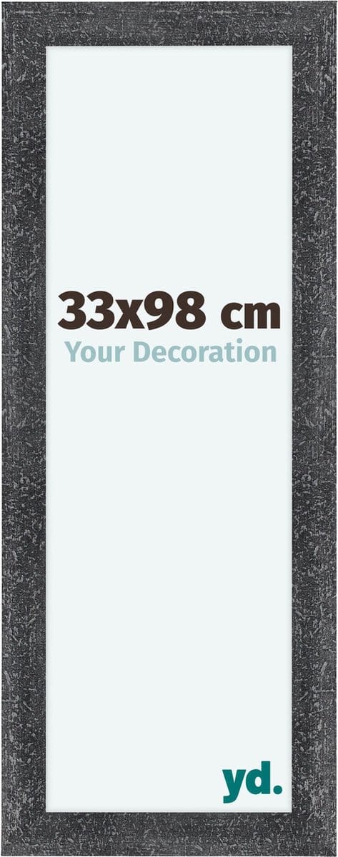 Your Decoration - Fotolijst 33x98 cm - MDF - Grijs Geveegd - Como
