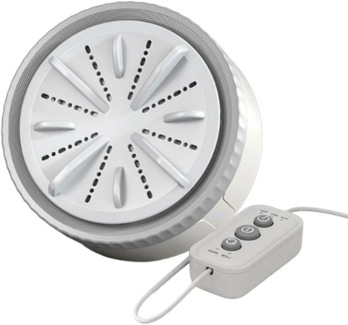 Mini Wasmachine - Kleine Kledingwasser - Delicate Was Behandelen - Energie Besparend - 6.5 x 11 cm - Grijs