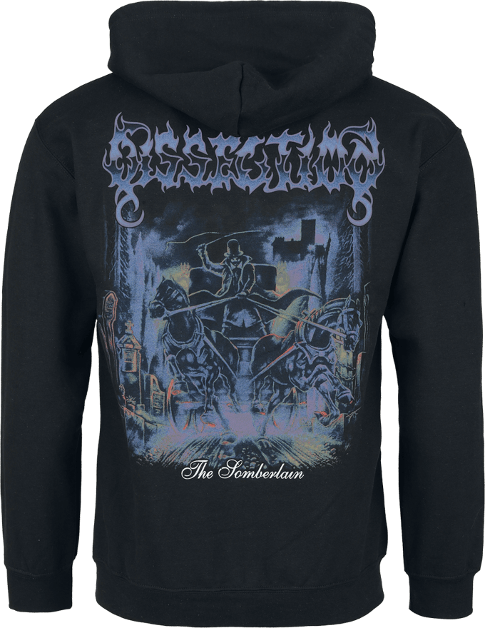 Dissection Vest met capuchon - Somberlain - M tot XXL - voor Mannen - zwart