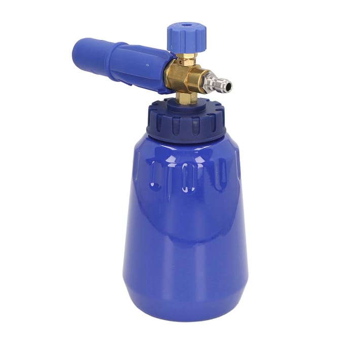 1L 4000psi Schuimgenerator Verstelbare Hogedrukspuit Wasmiddelbus 14in NPT Snelkoppeling Blauw blauw