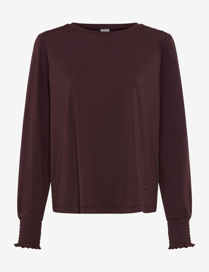 Brax Dames Shirt  Style CAITLIN L blackberry violet, donkerpaars, maat 34