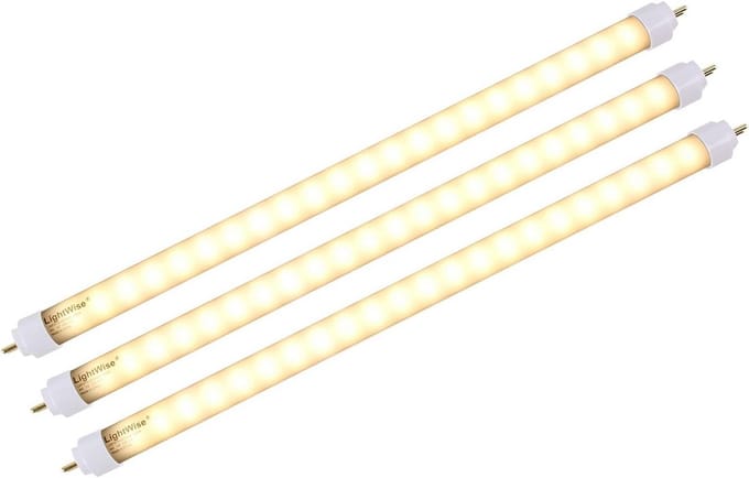 3-Pack 12 inch LED TL Buis Warm Wit 3000K Directe Vervanging Zonder Verstelling
