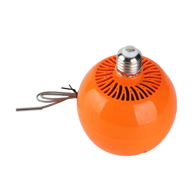 E27 Verwarmingslamp Auto Constante Temperatuur Instelbare Pluimveeverwarmingslamp voor Konijnen Kippen Eenden 150W orange