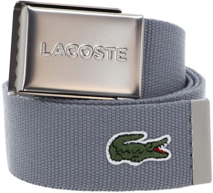 LACOSTE Riem Casual Woven Strap W100 Tradewinds Grijs