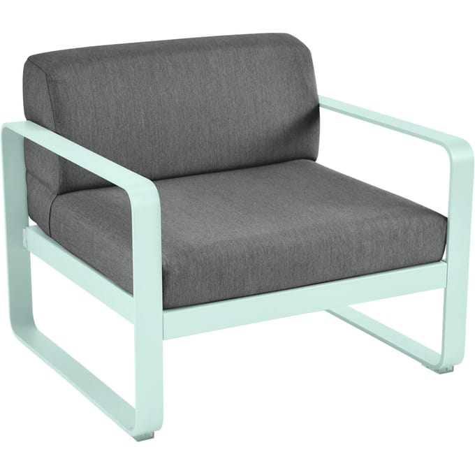 Fermob BELLEVIE fauteuil - A7 gletsjermunt - A3 grafietgrijs
