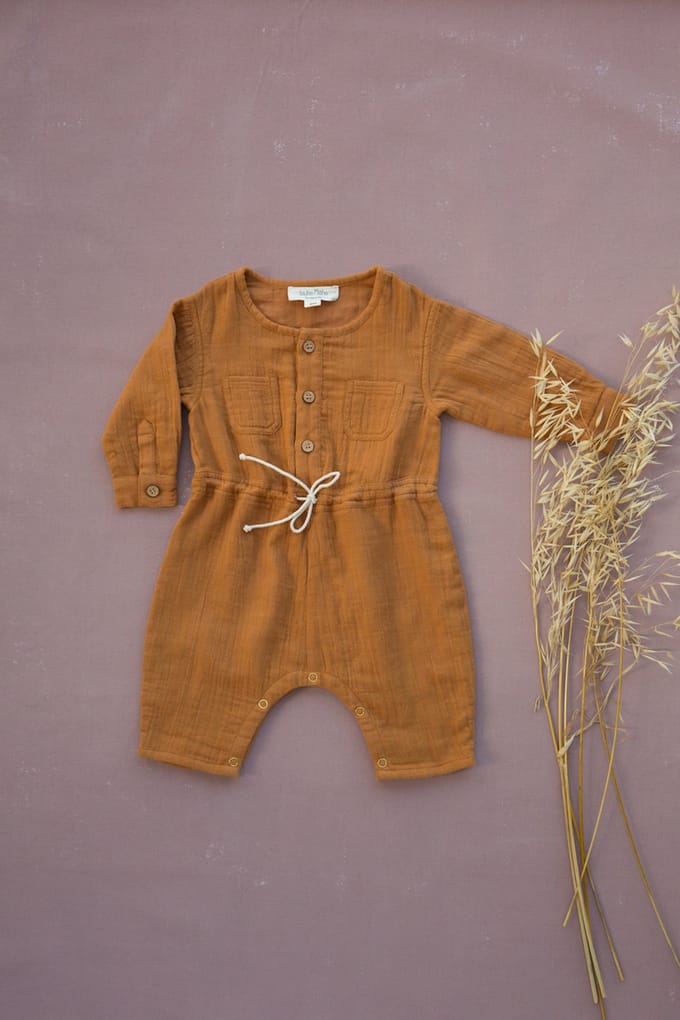 Louise Misha Jumpsuits Agash Terracotta Taglia: 8Y | Body per Neonato Outlet | kids