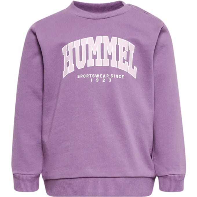 Hummel kinder-sweatshirt Fast Lime, Argyle Purple