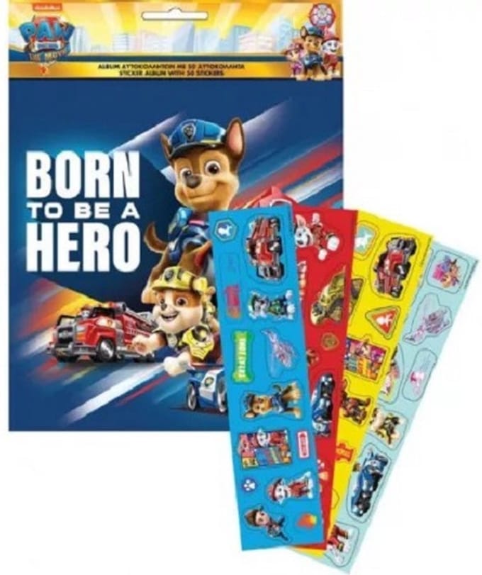 Paw Patrol Stickeralbum – 50 Stickers – 10 Pagina’s