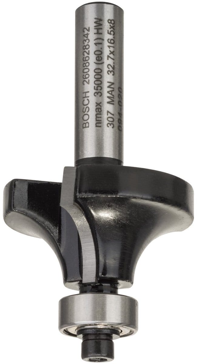 Bosch Accessories 2608628342 Afrondfrees Hardmetaal Lengte 57 mm Schachtdiameter 8 mm