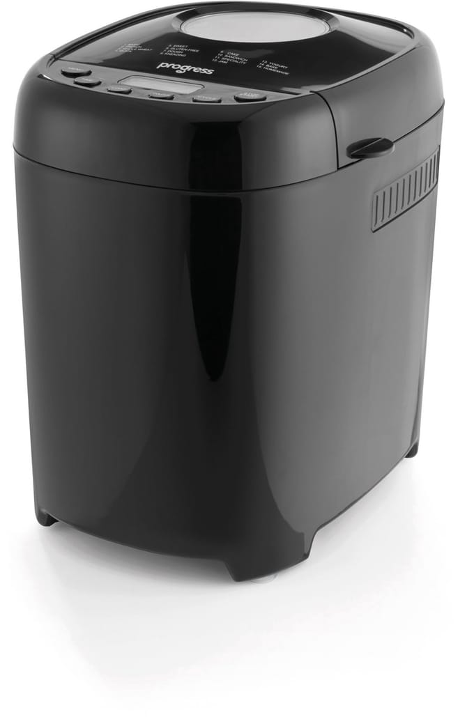 Progress Broodbakmachine - 15 functies, 3 korstopties, 550W, Zwart