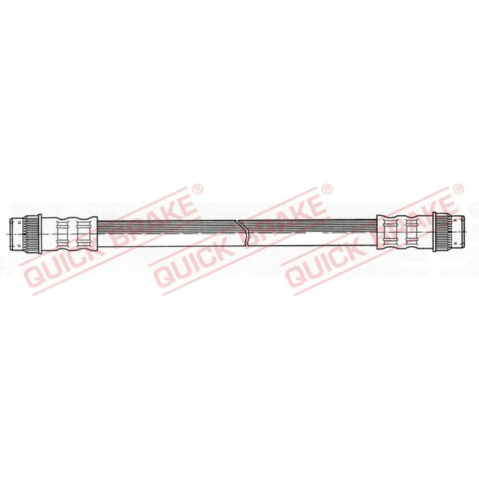Remleiding QUICK BRAKE 22.054, links