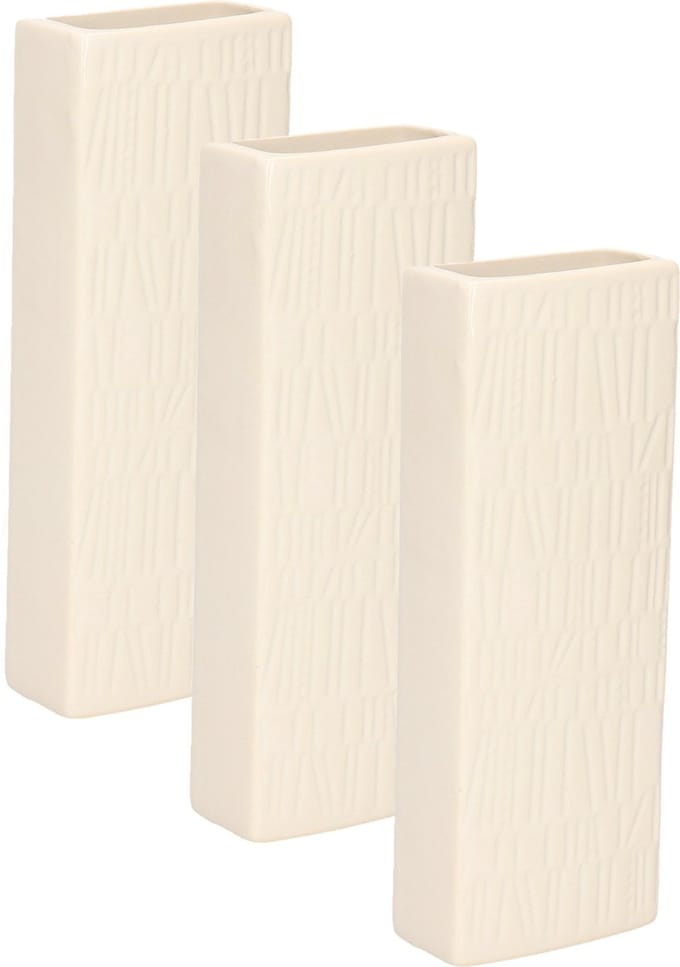 Gerimport Waterverdamper - 6x - warm wit - keramiek - 400 ml - radiatorbak luchtbevochtiger - 7 x 18,5 cm
