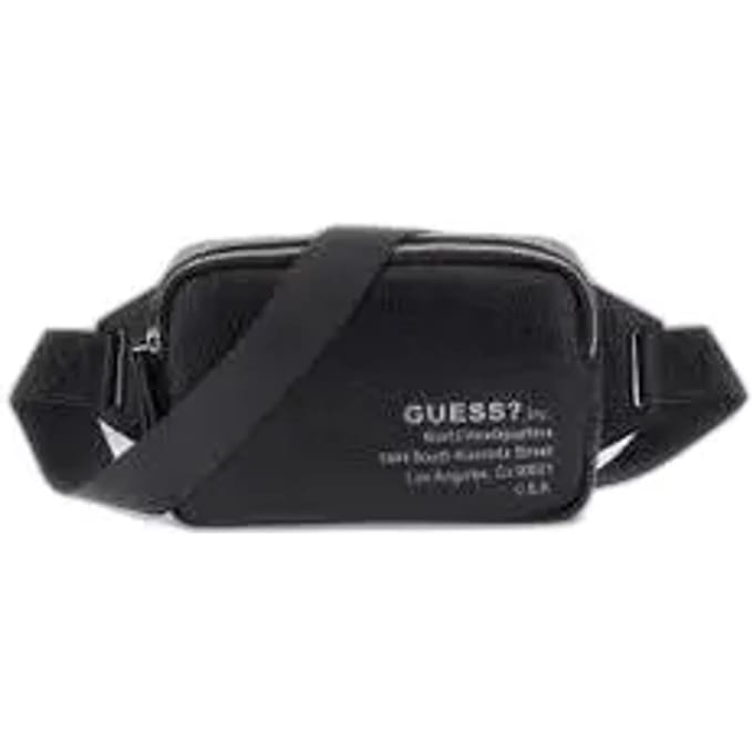 GUESS gordeltas New York Squared Bum Bag Black zwart