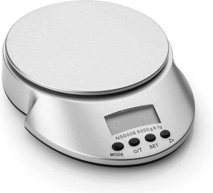Digitale Weegschaal SILVER, tot 5000gr