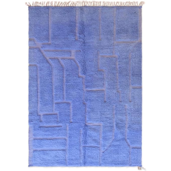 AFK Living Elegant berbertapijt met reliëfstructuur van wol 243 x 350 cm