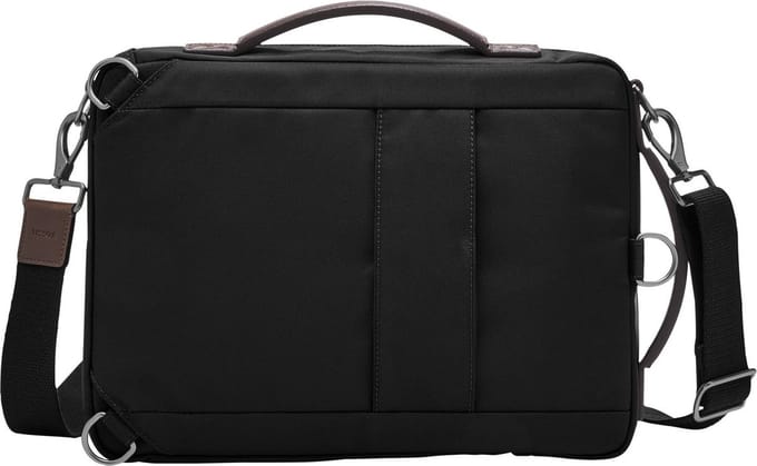 FOSSIL Schoudertas Laptoptas met laptopvak Buckner Convertible Commuter Black Zwart