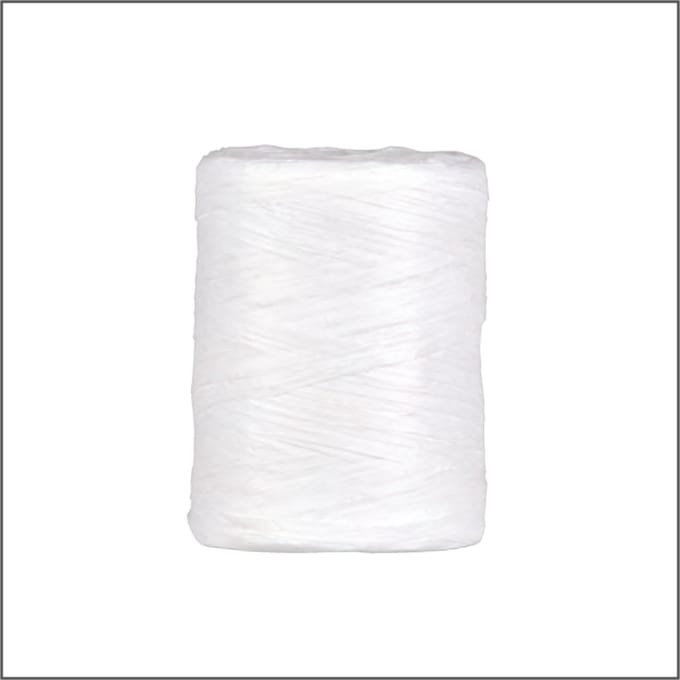 Luxe Cadeaulint - Raffia Lint - Paper Lint - Wit - 100 meter - 5mm - Hobbylint - Versierlint - Papier