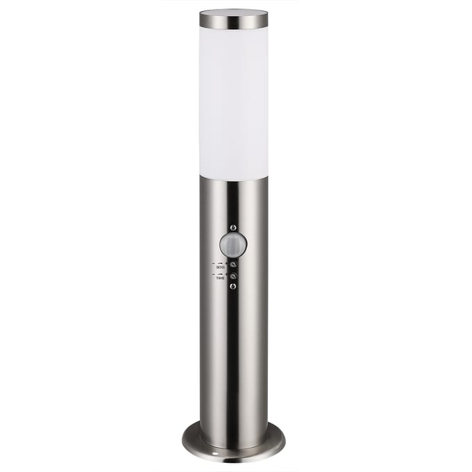 Monzana Buitenlamp – met Bewegingsensor RVS E27 - IP44 Zilver