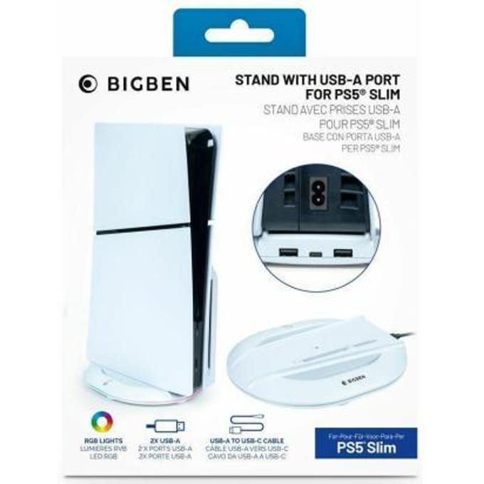 Sony PlayStation 5 PS5 Slim Vertical Console Stand & Charging Station