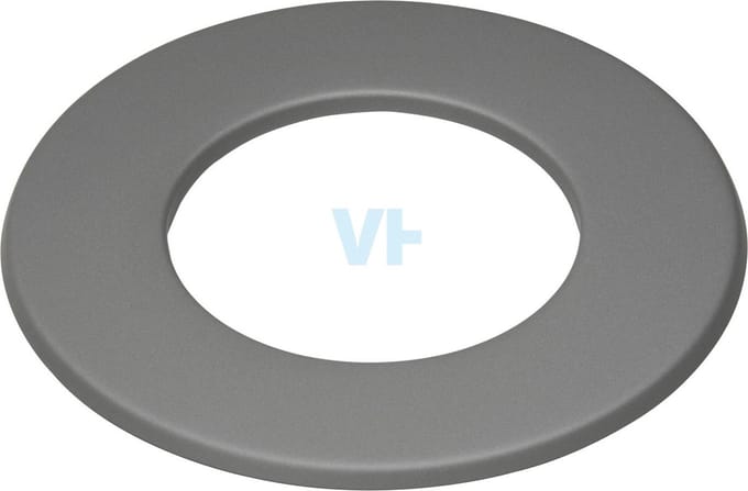 Rozet 5 Cm Antraciet Staal 2mm Ø150 (155) mm