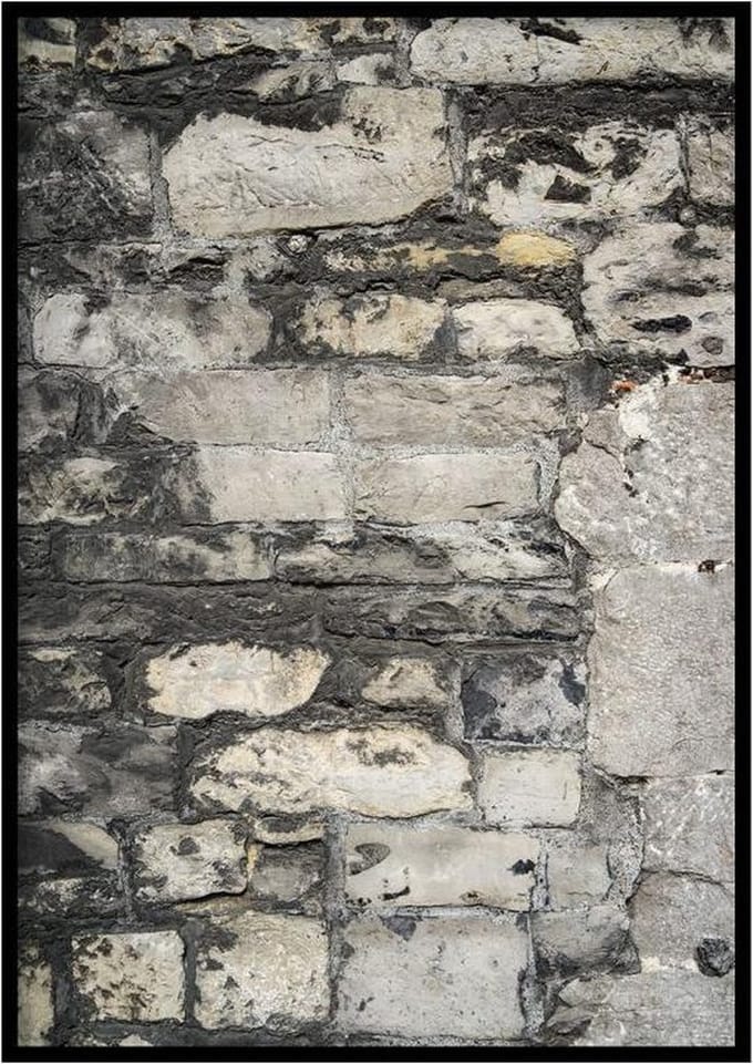 Poster Oude Muur - 30x40 cm - Natuur Poster - WALLLL