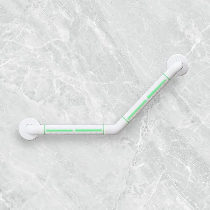 Badhandvat - Veiligheidsgreep Douche - Badkamer Veiligheid - Antislip Fluorescentie - 45x45 cm - Wit
