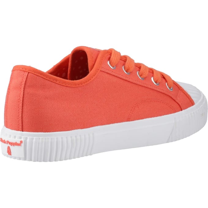 Hush Puppies Freya Canvas Textiel Dames Oranje Sneakers