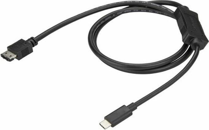 StarTech.com 1m USB-C to eSATA Cable - HDD / SSD / ODD - USB 3.0 5Gbps - storage controller - SATA 6Gb/s - USB 3.0