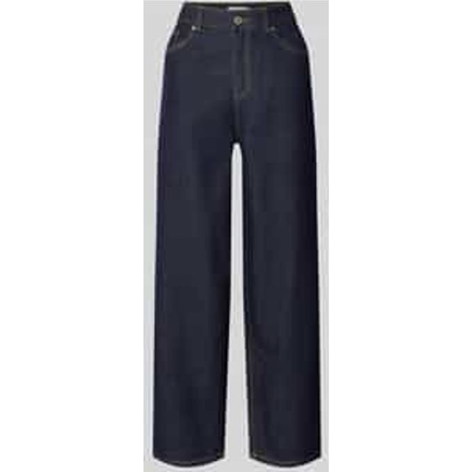 Straight fit jeans van puur biologisch katoen
