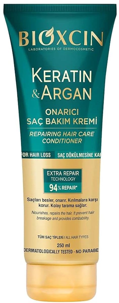 Bioxcin Keratin & Argan - Herstellende Haarconditioner - Beschadigd Haar - 250 ml - Haarverzorging