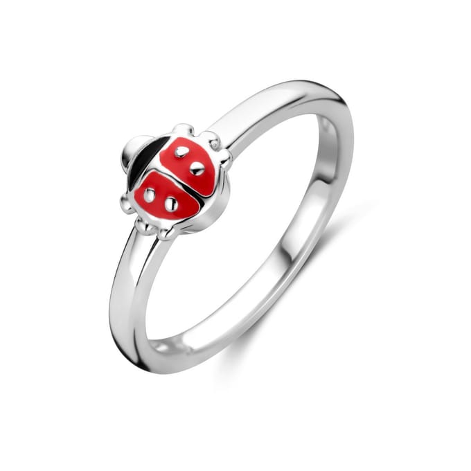 Gerhodineerd Zilver Ring Lieveheersbeestje 1338087