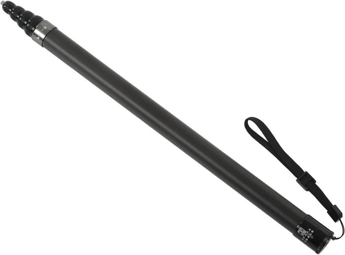 Verstelbare Microfoon Verlengpaal van 45.5 cm, Draagbare Handheld Boom voor Opnames met 1/4 Inch Schroefdraad