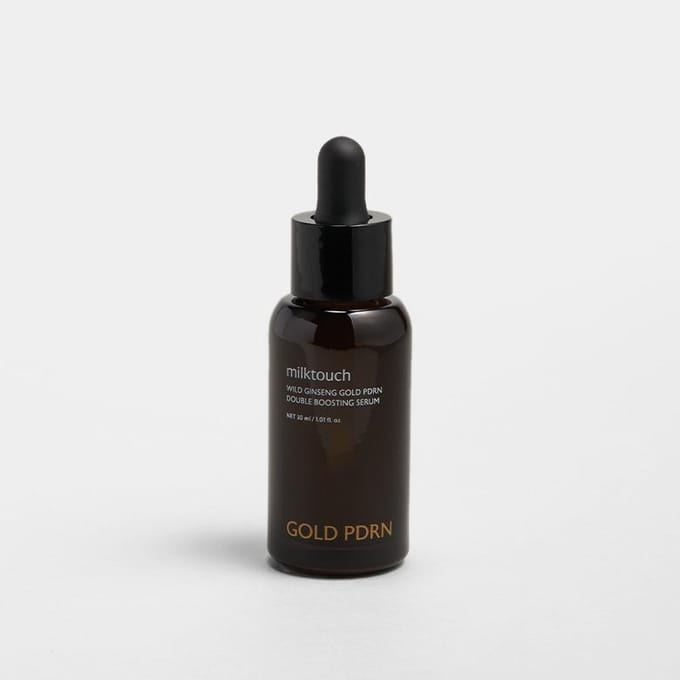 MILK TOUCH Sérum Double Booster Ginseng Sauvage Or PDRN (30 ml) black