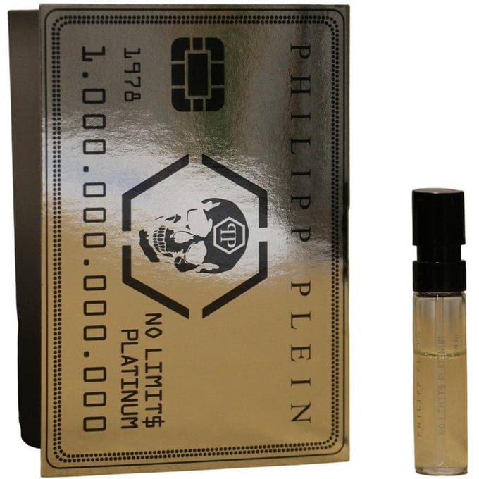 Philipp Plein, No Limits Platinum, Eau De Parfum, Voor Mannen, 1,5 ml *Ampul
