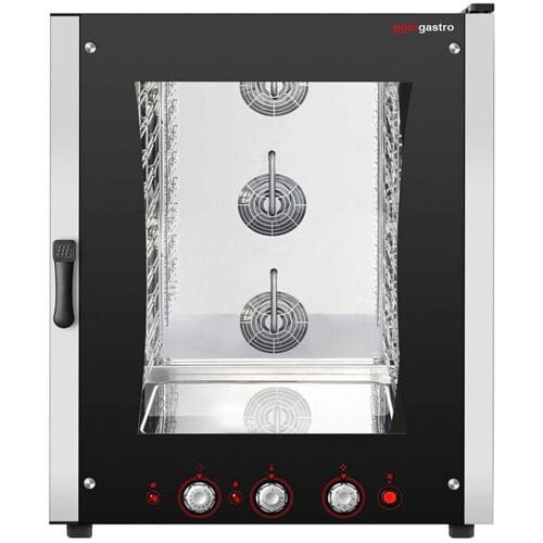 GGM Gastro Kombidämpfer - Manuell - 10x GN 1/1 oder EN 600x400 Zilver / Zwart