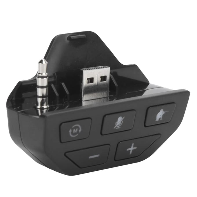 Headset Adapter Controller Audio Adapter Hoofdtelefoon Converter voor Xbox One Draadloze Gamepad zwart