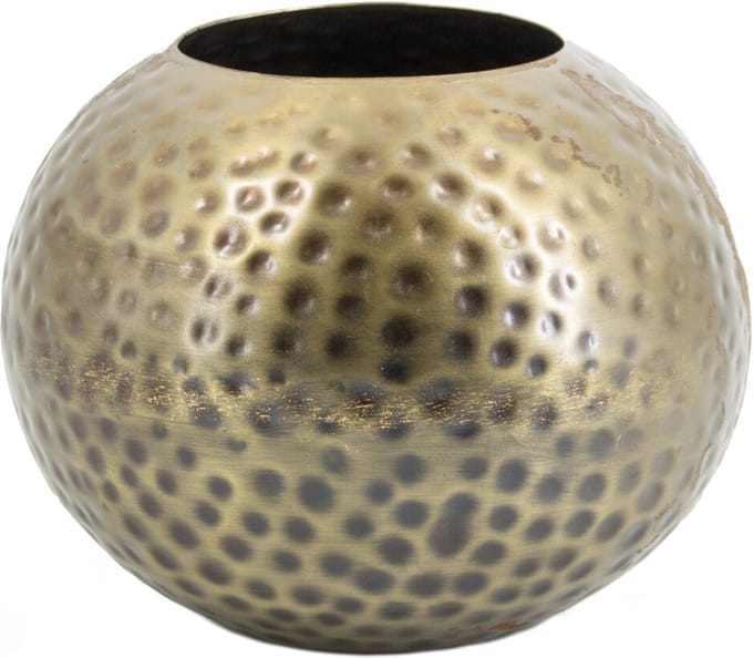 HomeBound by KY | Vaas hammered goud | bloemenvaas