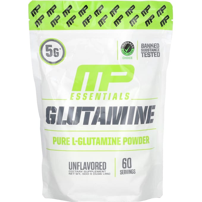 MusclePharm, Essentials, Glutamine, Zonder smaak, 0,66 lb (300 g)