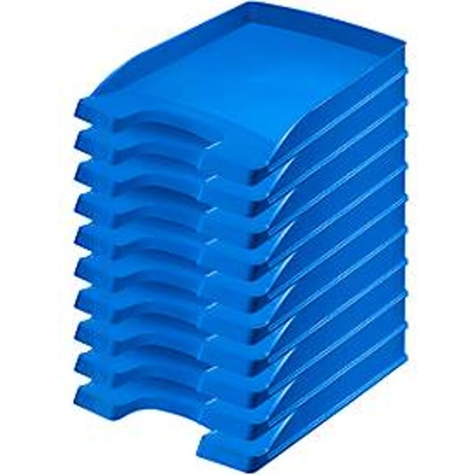 LEITZ® brievenbak Plus 5237, A4, 10 stuks, blauw