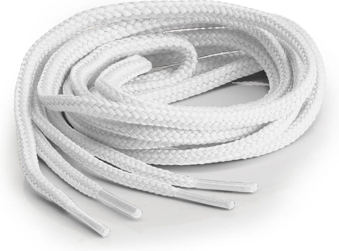 Springyard Hike 6.0 mm - veters rond - wit - 105cm - polyester - 1 paar